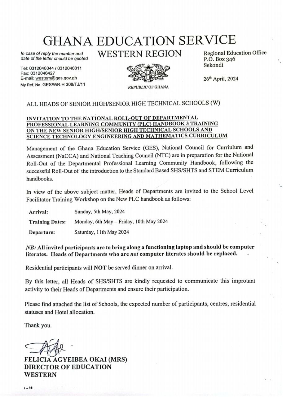 Invitation For PLC Book 3 training ; Is Allowance Given for Coordinators Training