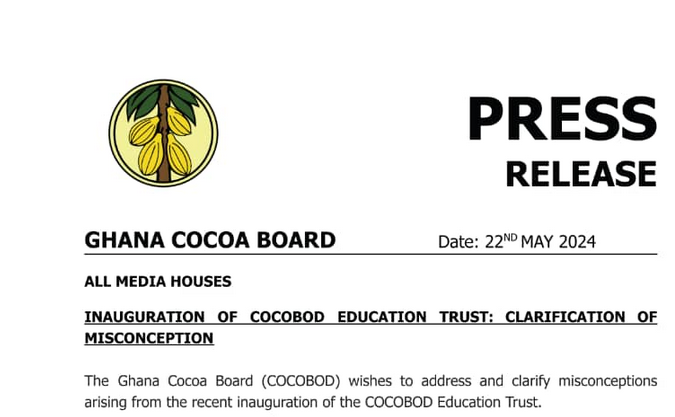 COCOBOD clarifies misconceptions over termination of scholarship scheme