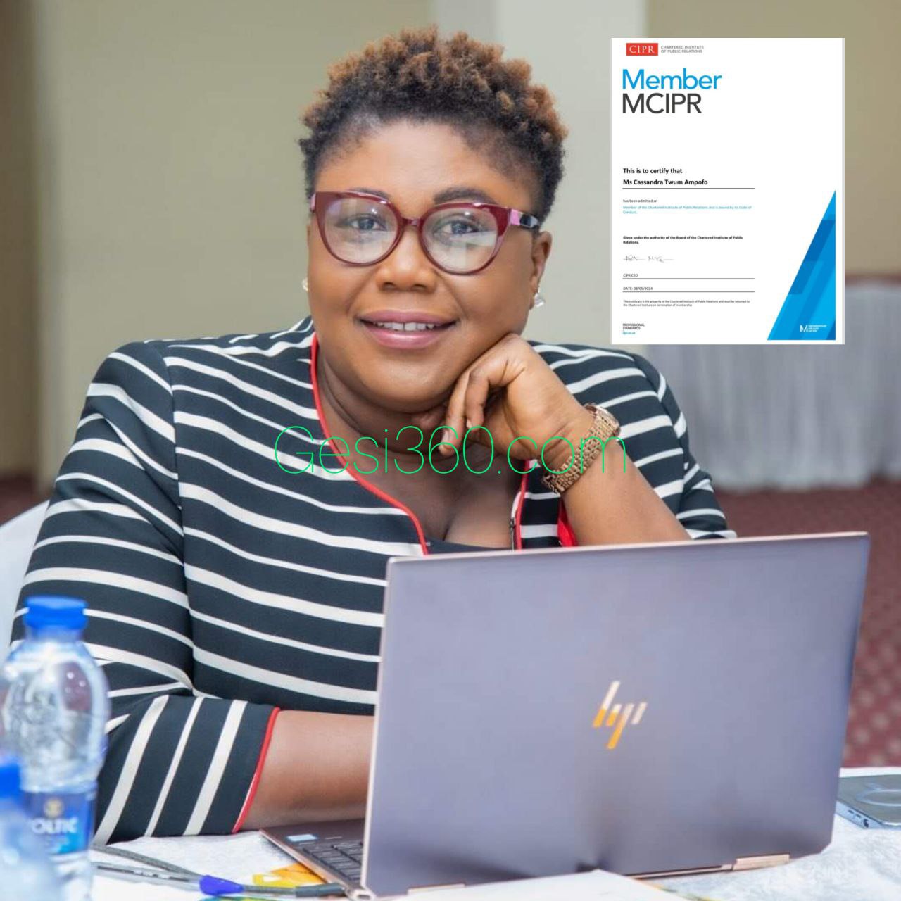 GES PR Boss Casandra Twum Ampofo Joins Elite Ranks as MCIPR Member