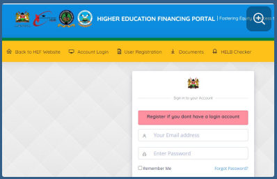 HEF Student Portal Login | HEF Application Portal Login