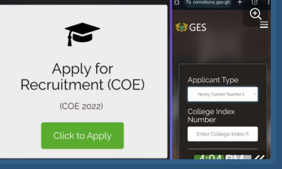 GES recruitment Portal 2024