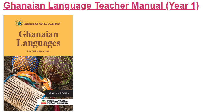 Download Ghanaian Teacher Manual (Year 1) For SHS/SHTS/STEM Book 1