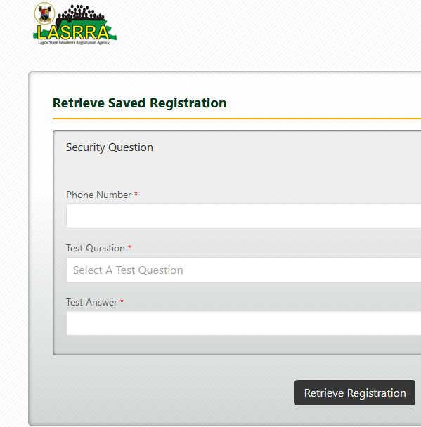 how to check my lasrra number online