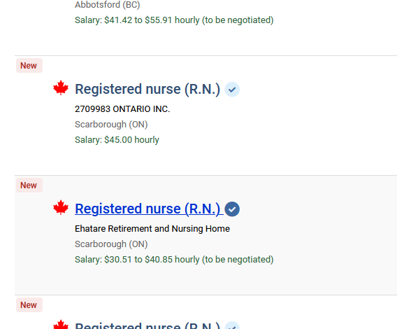 Nursing Jobs and Salary in Canada with visa sponsorship