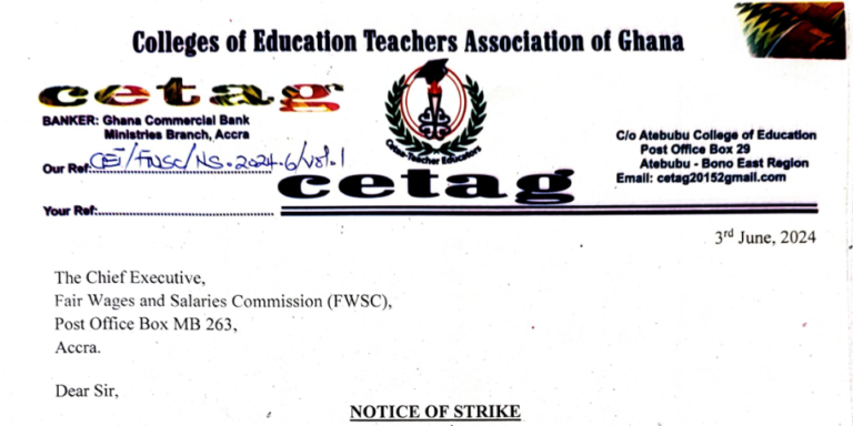 Notice of Strike