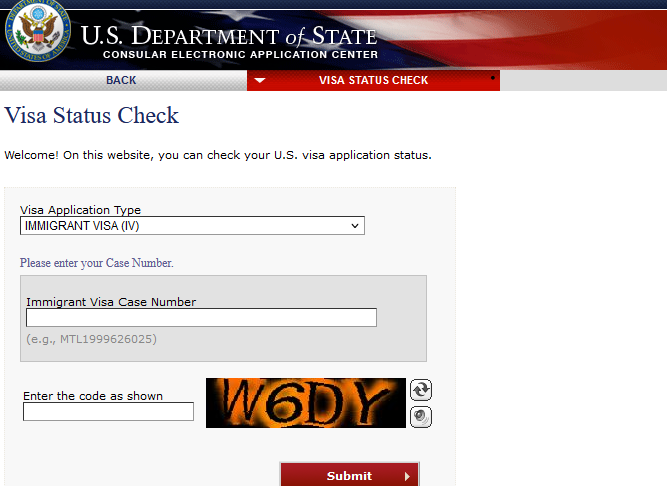 Visa Status Check Online