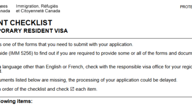 Document Checklist: Temporary Resident Visa (Visitor Visa) outside of Canada