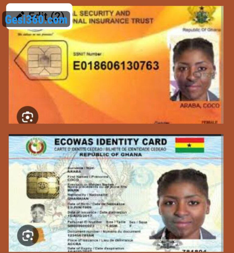 How To check if your SSNIT and NIA numbers (Ghana Card) have been merged