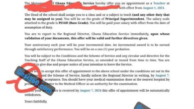 Sample of Genuine GES Recruitment Appointment letter with Barcode