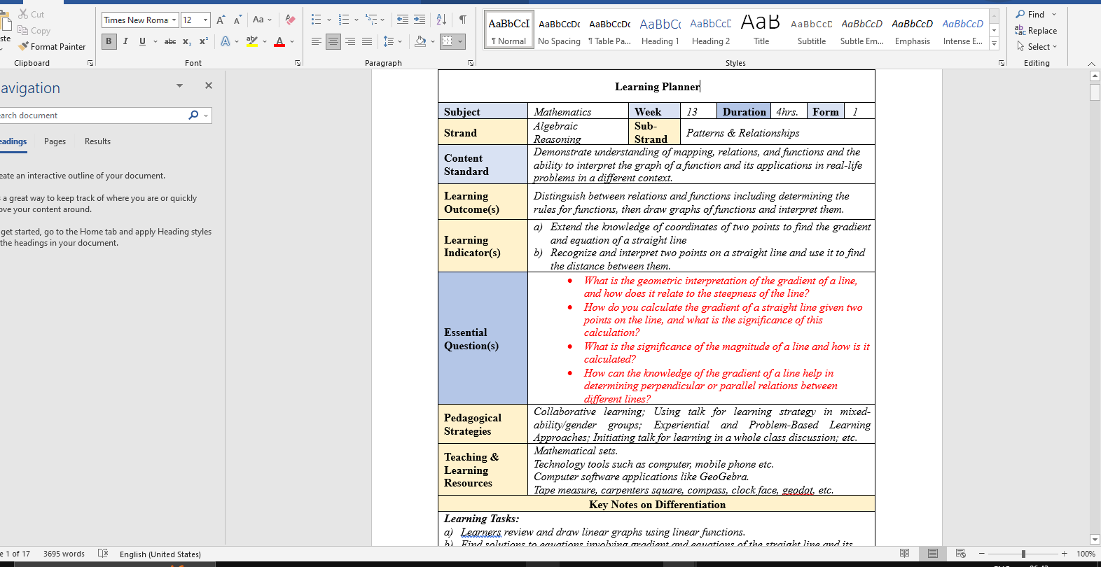 Download Complete Populated Learning Planner MATHEMATICS SHS/SHTS/STEM