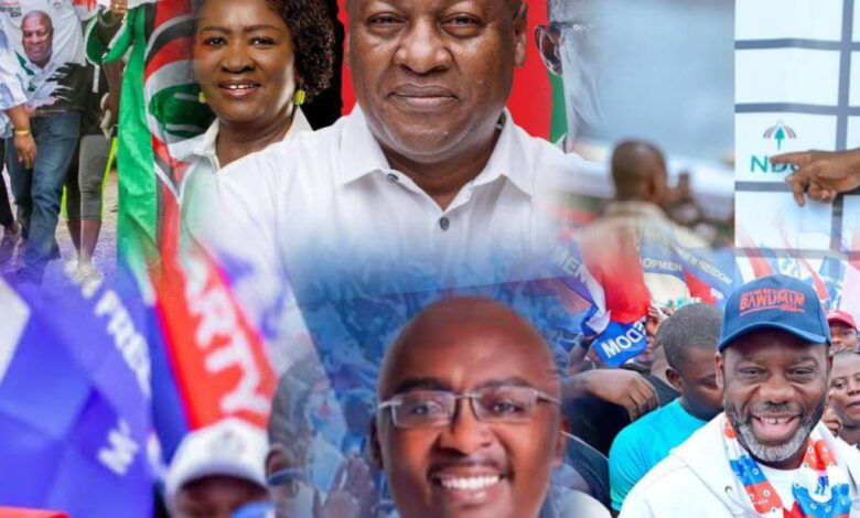 Accra Set to Witness Dual Political Fireworks as NDC and NPP Wrap Up Campaigns on December 5