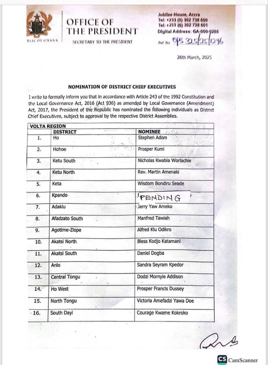 MMDCE Nominees for These Regions Released